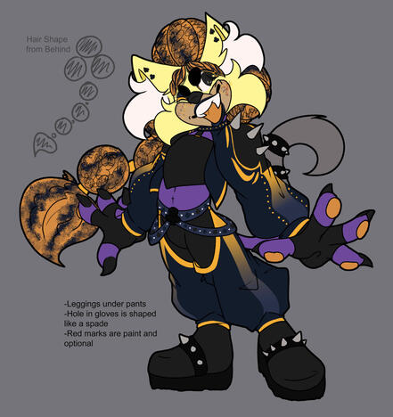 Spades and Clubs Punk Outfit Design (8/20/23)